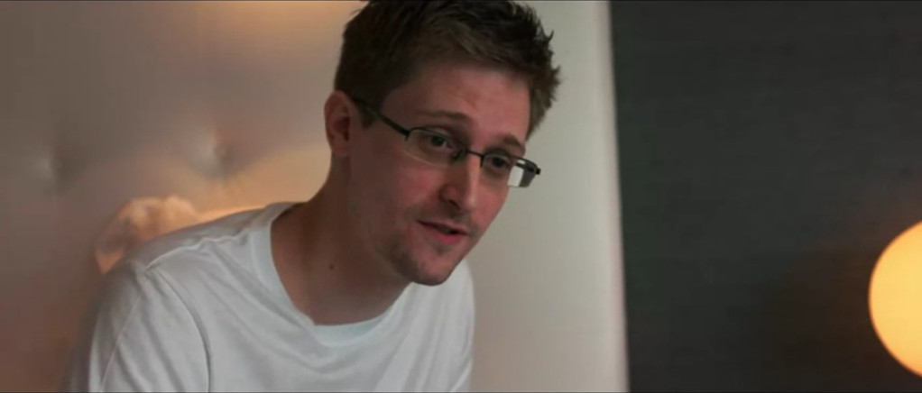 Edward Snowden. Skjermbilde fra dokumentaren Citizen Four.