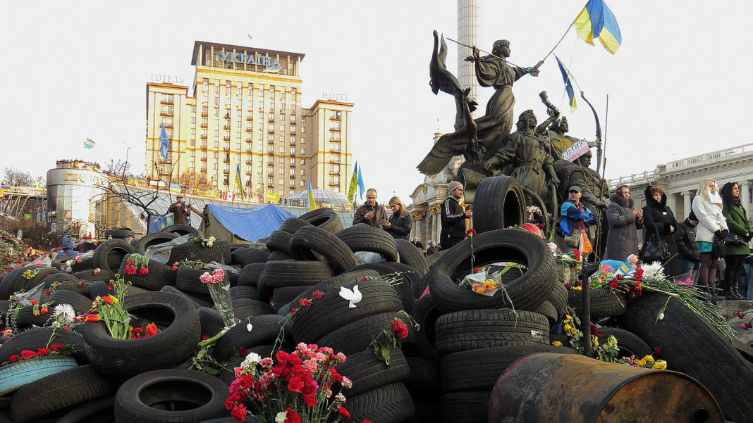 Minnesmarkering på Maidan-plassen, 2014
