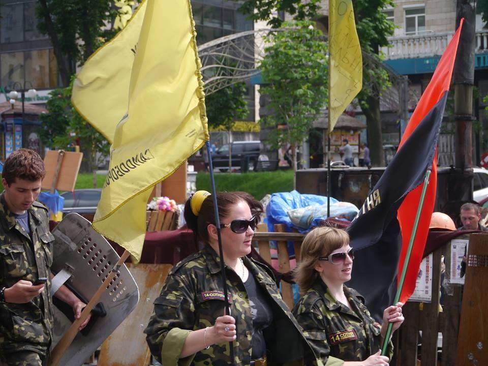Organisasjonen Høyresektor deltok i kampene på Maidan
