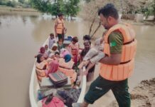 100.000 evakuert i flomrammet provins i Pakistan