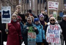 «Demonstrerte for menneskeverdet og mot utleveringen av Tommy Olsen»